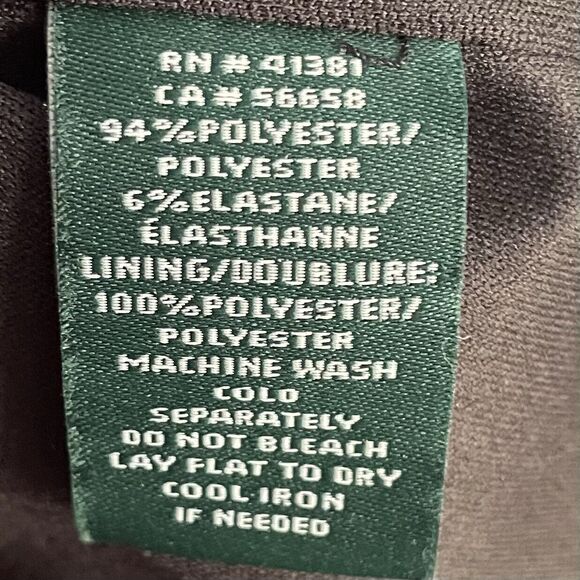 Lauren Ralph Lauren Black Dress Size 2 Bell Sleeves Crepe Dress Ruffled Hem - Picture 11 of 12